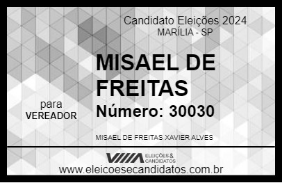 Candidato MISAEL DA HABILITAR 2024 - MARÍLIA - Eleições