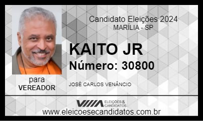 Candidato KAITO JR 2024 - MARÍLIA - Eleições