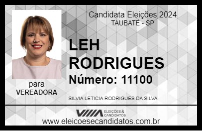 Candidato LEH RODRIGUES 2024 - TAUBATÉ - Eleições