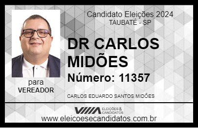 Candidato DR CARLOS MIDÕES 2024 - TAUBATÉ - Eleições