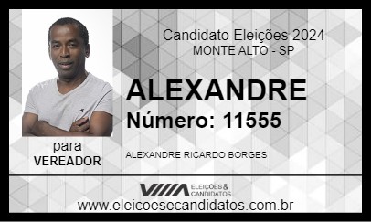 Candidato ALEXANDRE 2024 - MONTE ALTO - Eleições