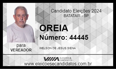 Candidato OREIA 2024 - BATATAIS - Eleições