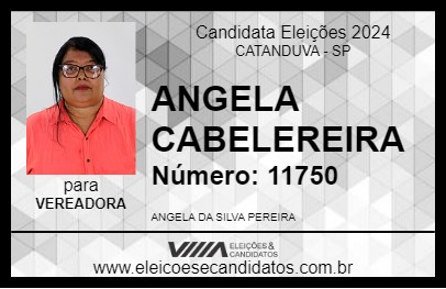 Candidato ANGELA CABELEREIRA 2024 - CATANDUVA - Eleições