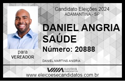 Candidato DANIEL ANGRIA SAÚDE 2024 - ADAMANTINA - Eleições