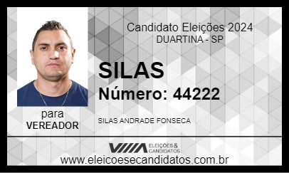 Candidato SILAS DA FARMÁCIA 2024 - DUARTINA - Eleições