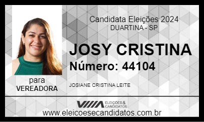 Candidato JOSY CRISTINA  2024 - DUARTINA - Eleições