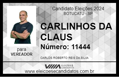 Candidato CARLINHOS DA CLAUS 2024 - BOTUCATU - Eleições