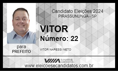 Candidato VITOR 2024 - PIRASSUNUNGA - Eleições