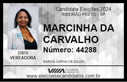 Candidato MARCINHA DA CARVALHO 2024 - RIBEIRÃO PRETO - Eleições