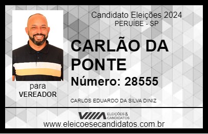 Candidato CARLÃO DA PONTE 2024 - PERUÍBE - Eleições