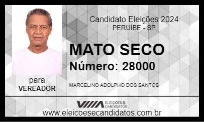 Candidato MATO SECO 2024 - PERUÍBE - Eleições