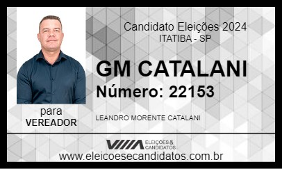 Candidato CATALANI 2024 - ITATIBA - Eleições