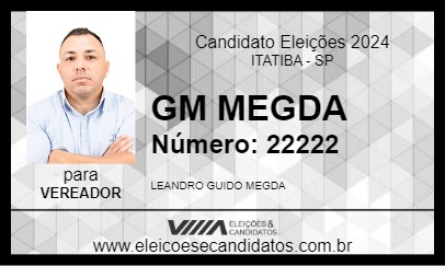 Candidato MEGDA 2024 - ITATIBA - Eleições