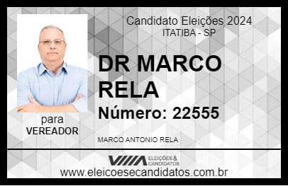 Candidato DR MARCO RELA 2024 - ITATIBA - Eleições