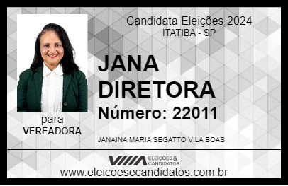 Candidato JANA DIRETORA 2024 - ITATIBA - Eleições