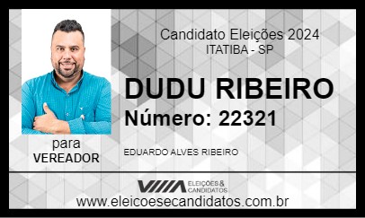 Candidato DUDU RIBEIRO 2024 - ITATIBA - Eleições