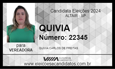 Candidato QUIVIA 2024 - ALTAIR - Eleições