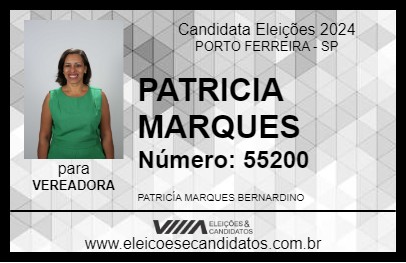 Candidato PATRICIA MARQUES 2024 - PORTO FERREIRA - Eleições