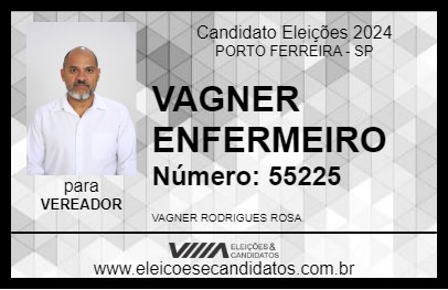 Candidato VAGNER ENFERMEIRO 2024 - PORTO FERREIRA - Eleições