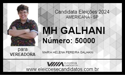 Candidato MH GALHANI 2024 - AMERICANA - Eleições