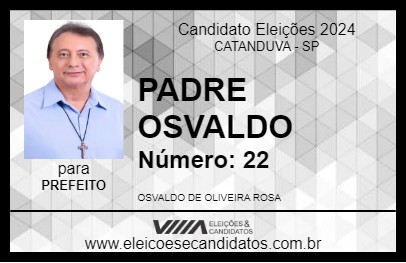 Candidato PADRE OSVALDO 2024 - CATANDUVA - Eleições