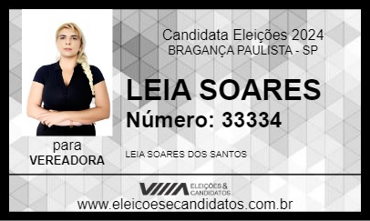 Candidato DRA. LEIA SOARES 2024 - BRAGANÇA PAULISTA - Eleições