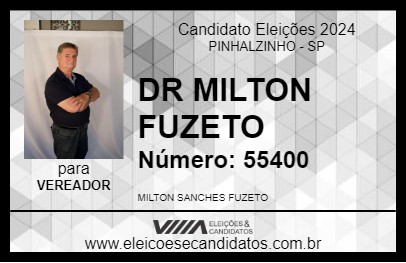 Candidato DR MILTON FUZETO 2024 - PINHALZINHO - Eleições