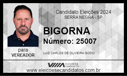 Candidato BIGORNA 2024 - SERRA NEGRA - Eleições