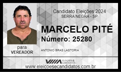 Candidato MARCELO PITÉ 2024 - SERRA NEGRA - Eleições