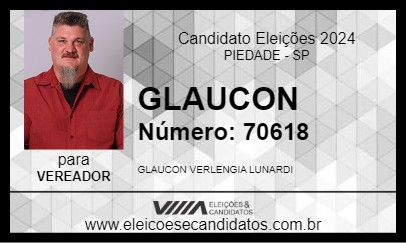 Candidato GLAUCON 2024 - PIEDADE - Eleições