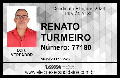 Candidato RENATO TURMEIRO 2024 - PRATÂNIA - Eleições