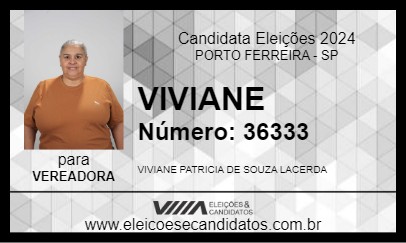 Candidato VIVIANE 2024 - PORTO FERREIRA - Eleições