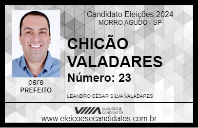 Candidato CHICÃO VALADARES 2024 - MORRO AGUDO - Eleições