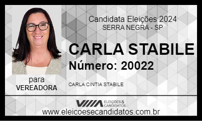 Candidato CARLA STABILE 2024 - SERRA NEGRA - Eleições