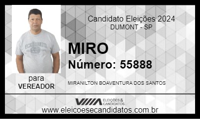 Candidato MIRO 2024 - DUMONT - Eleições