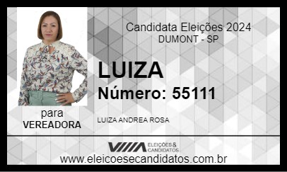 Candidato LUIZA 2024 - DUMONT - Eleições