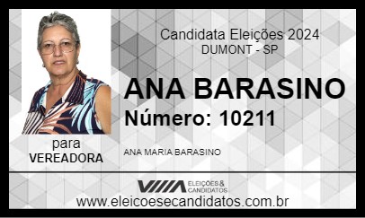 Candidato ANA BARASINO 2024 - DUMONT - Eleições