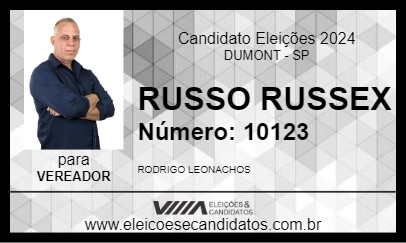 Candidato RUSSO RUSSEX 2024 - DUMONT - Eleições