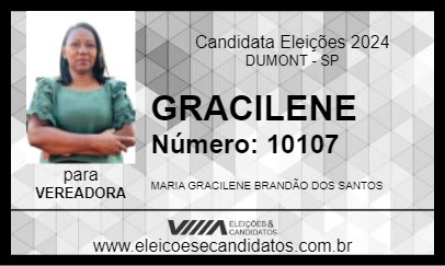 Candidato GRACILENE 2024 - DUMONT - Eleições