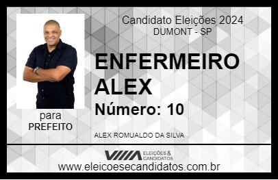 Candidato ENFERMEIRO ALEX 2024 - DUMONT - Eleições