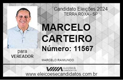 Candidato MARCELO CARTEIRO 2024 - TERRA ROXA - Eleições