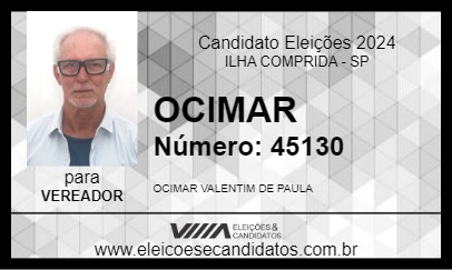 Candidato OCIMAR 2024 - ILHA COMPRIDA - Eleições