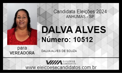 Candidato DALVA ALVES 2024 - ANHUMAS - Eleições