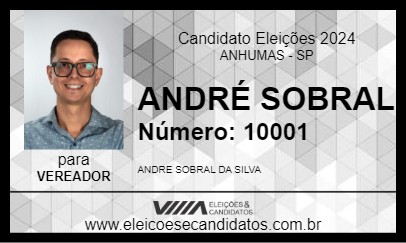 Candidato ANDRÉ SOBRAL 2024 - ANHUMAS - Eleições