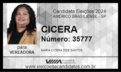 Candidato CICERA 2024 - AMÉRICO BRASILIENSE - Eleições