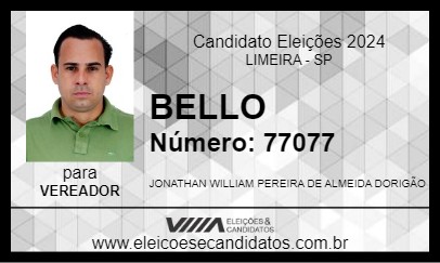 Candidato BELLO 2024 - LIMEIRA - Eleições