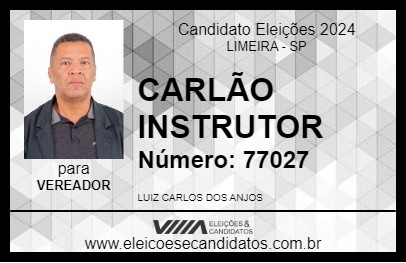 Candidato CARLÃO INSTRUTOR 2024 - LIMEIRA - Eleições