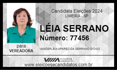 Candidato LÉIA SERRANO 2024 - LIMEIRA - Eleições