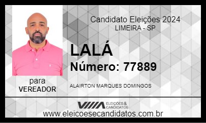 Candidato LALÁ 2024 - LIMEIRA - Eleições