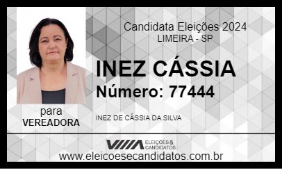 Candidato INEZ CÁSSIA 2024 - LIMEIRA - Eleições